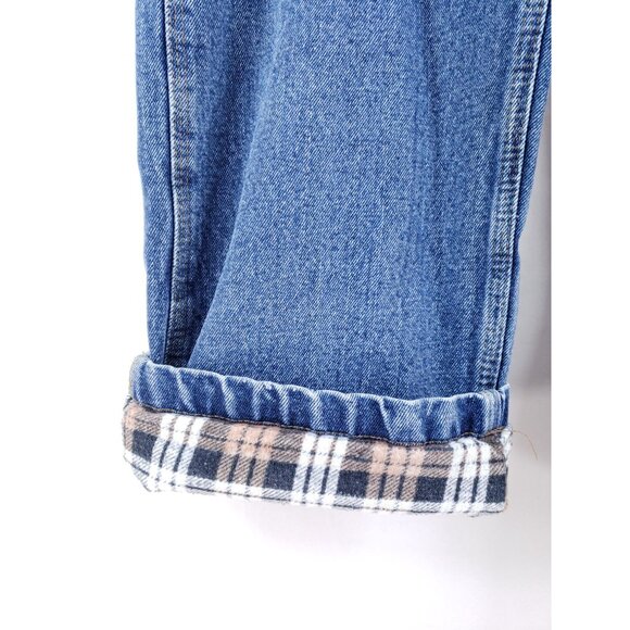 Polar King Flannel Lined Mens Jeans Size 40x30 Light Wash Straight Leg - Picture 6 of 10